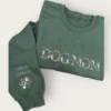 Embroidered Dog Mom Floral Sweatshirt